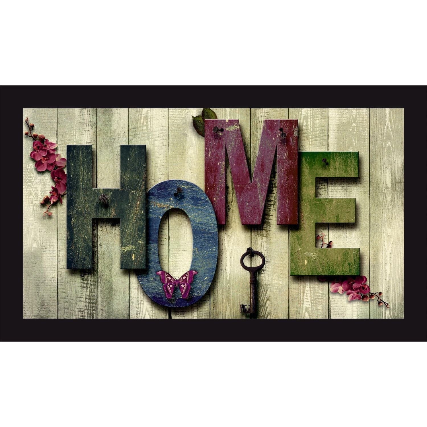 Covoras HOME, 45x70 cm, forma dreptunghiulara, material textil/PVC, multicolor