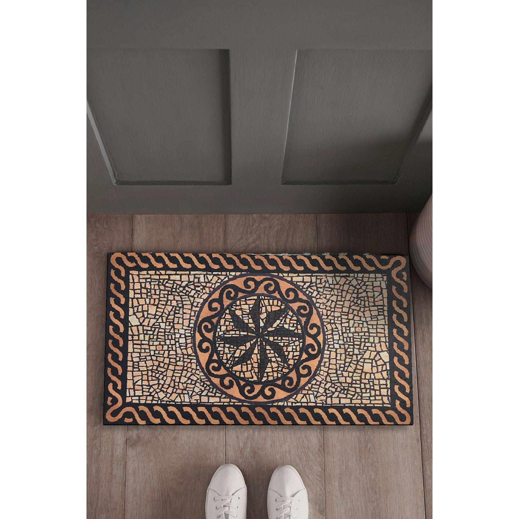 Covoras LOFT, 40x60 cm, forma dreptunghiulara, fibra de cocos/PVC, maro