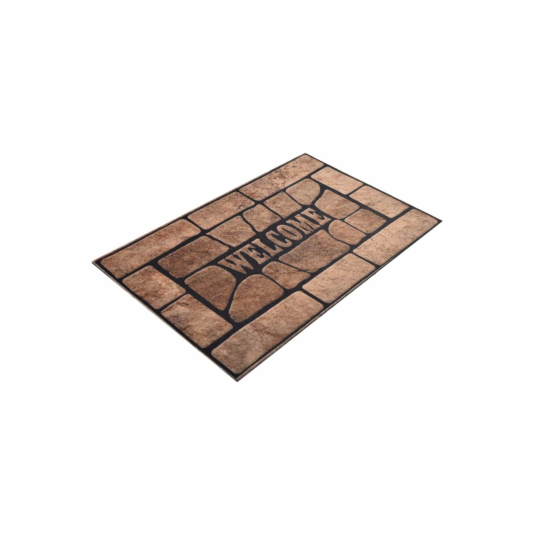 Covoras VOLGA, 40x60 cm, forma dreptunghiulara, fibra de cocos/PVC, maro