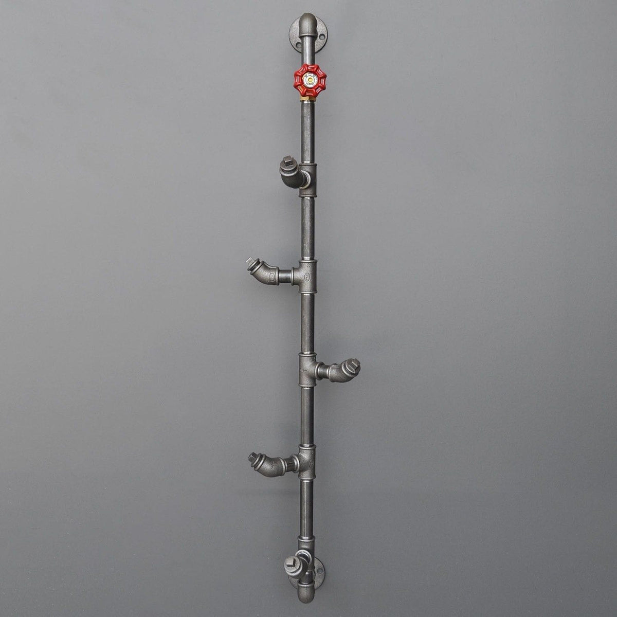 Cuier BORURAF080, argintiu, metal, 15x15x100 cm