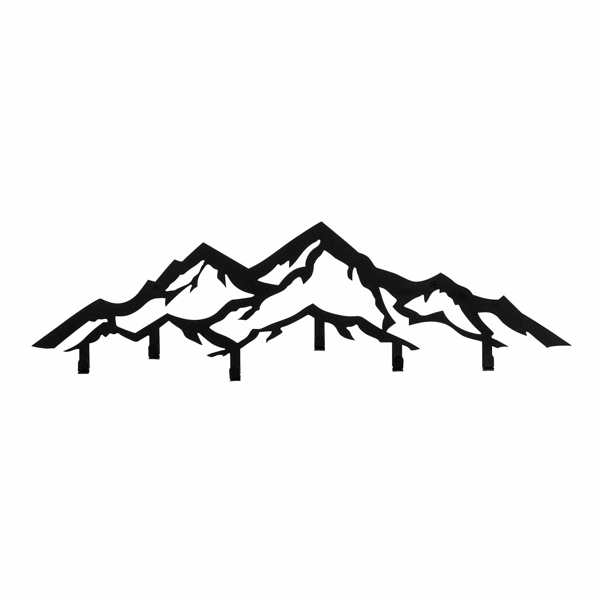 Cuier DAG, negru, metal, 80x4x25 cm