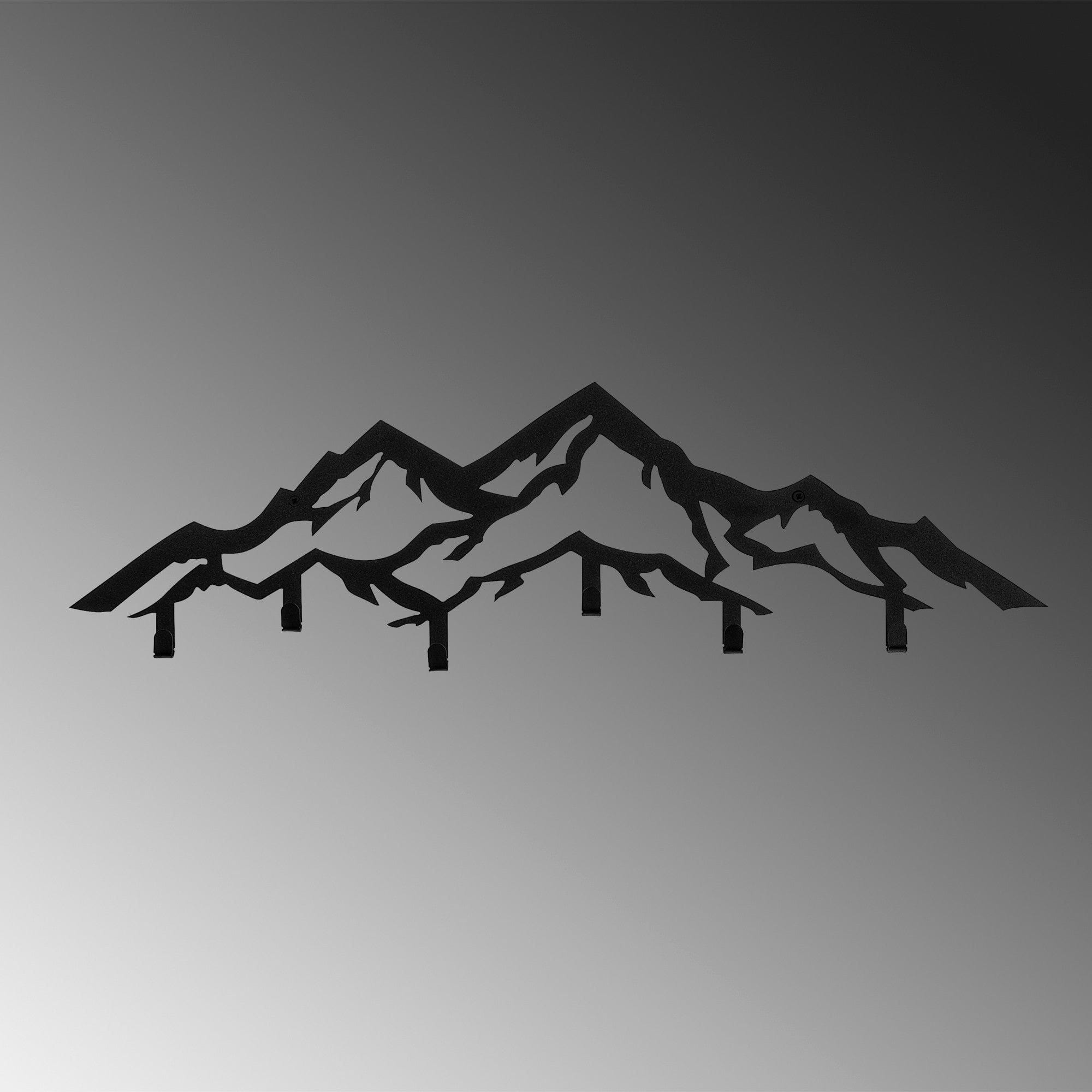 Cuier DAG, negru, metal, 80x4x25 cm