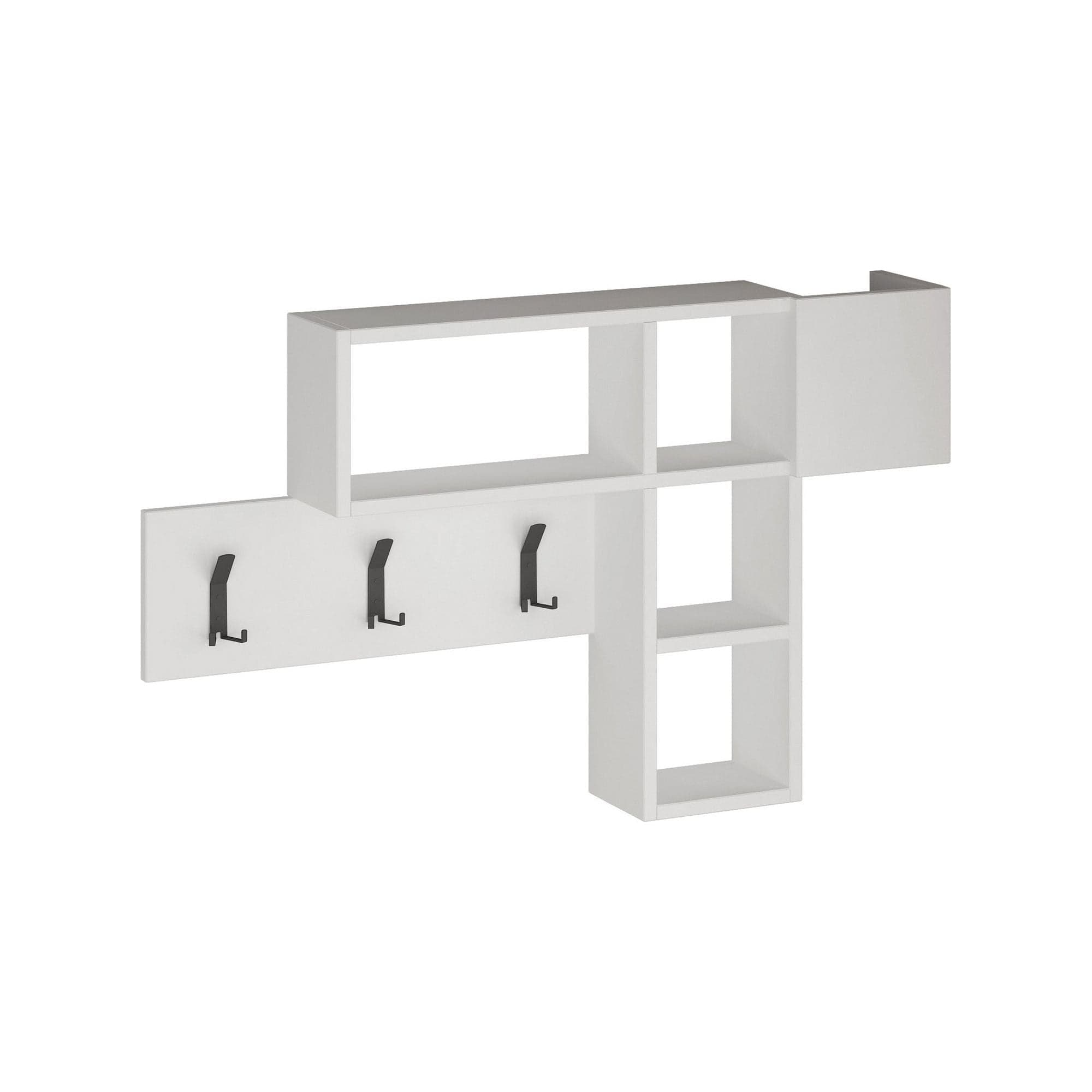 Cuier GAME, alb, PAL melaminat, 100x15x61 cm