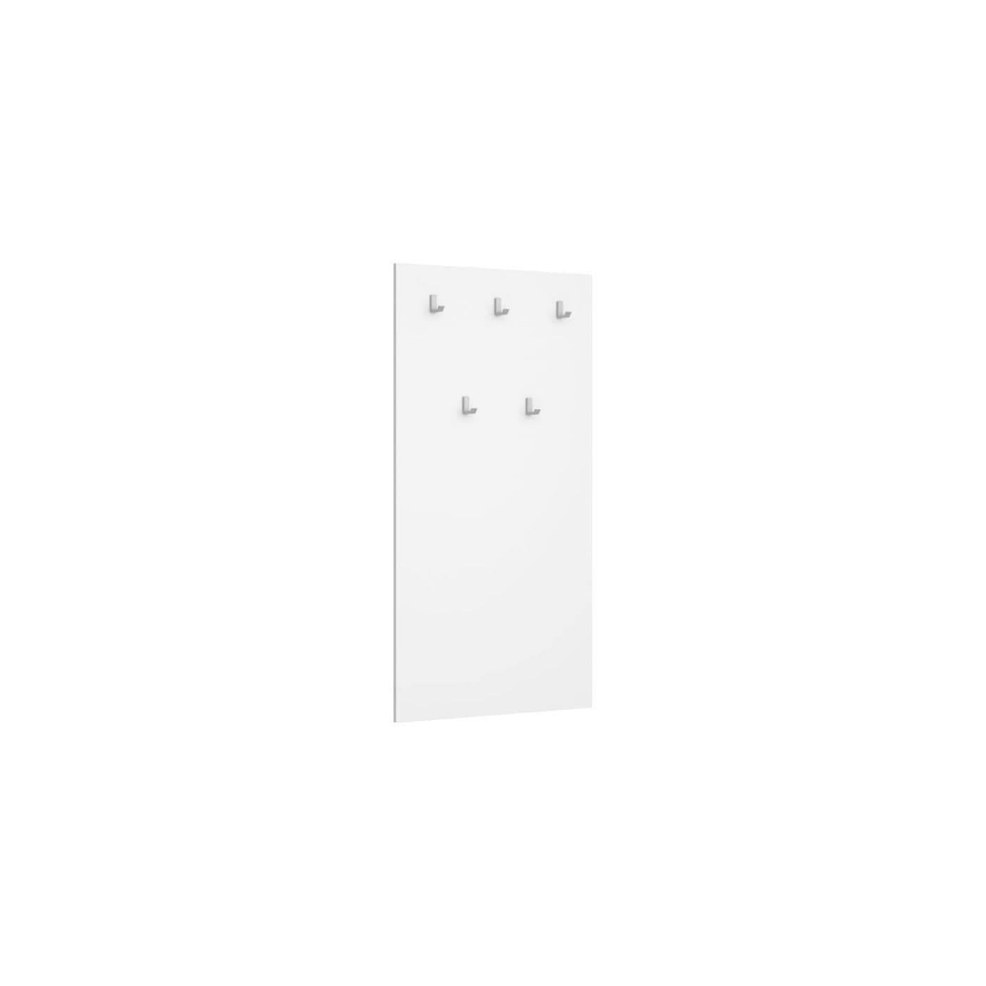 Cuier hol NEPO PLUS, alb, PAL laminat, 70x2x135 cm