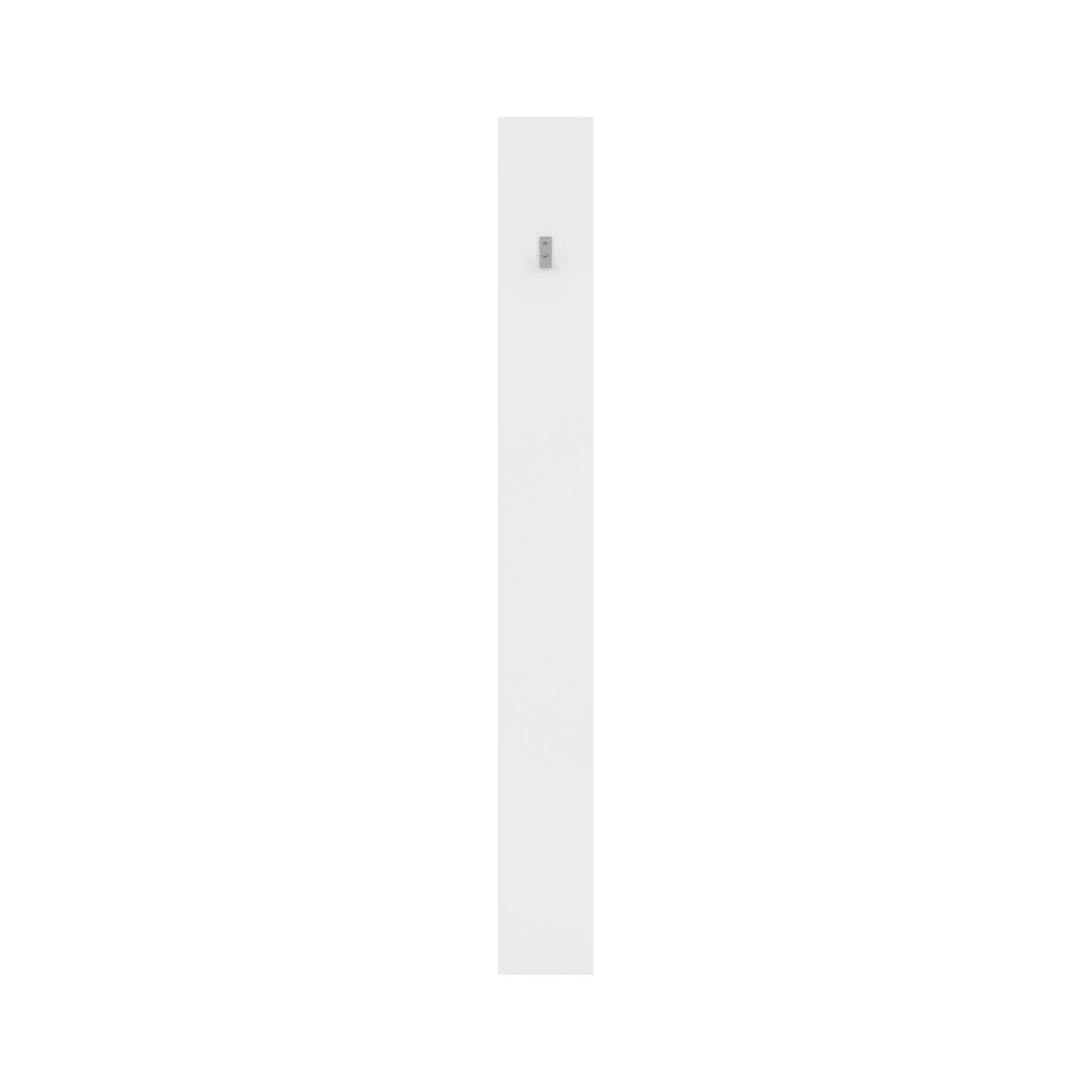 Cuier pentru hol NEPO PLUS, alb, PAL laminat, 15x2x135 cm