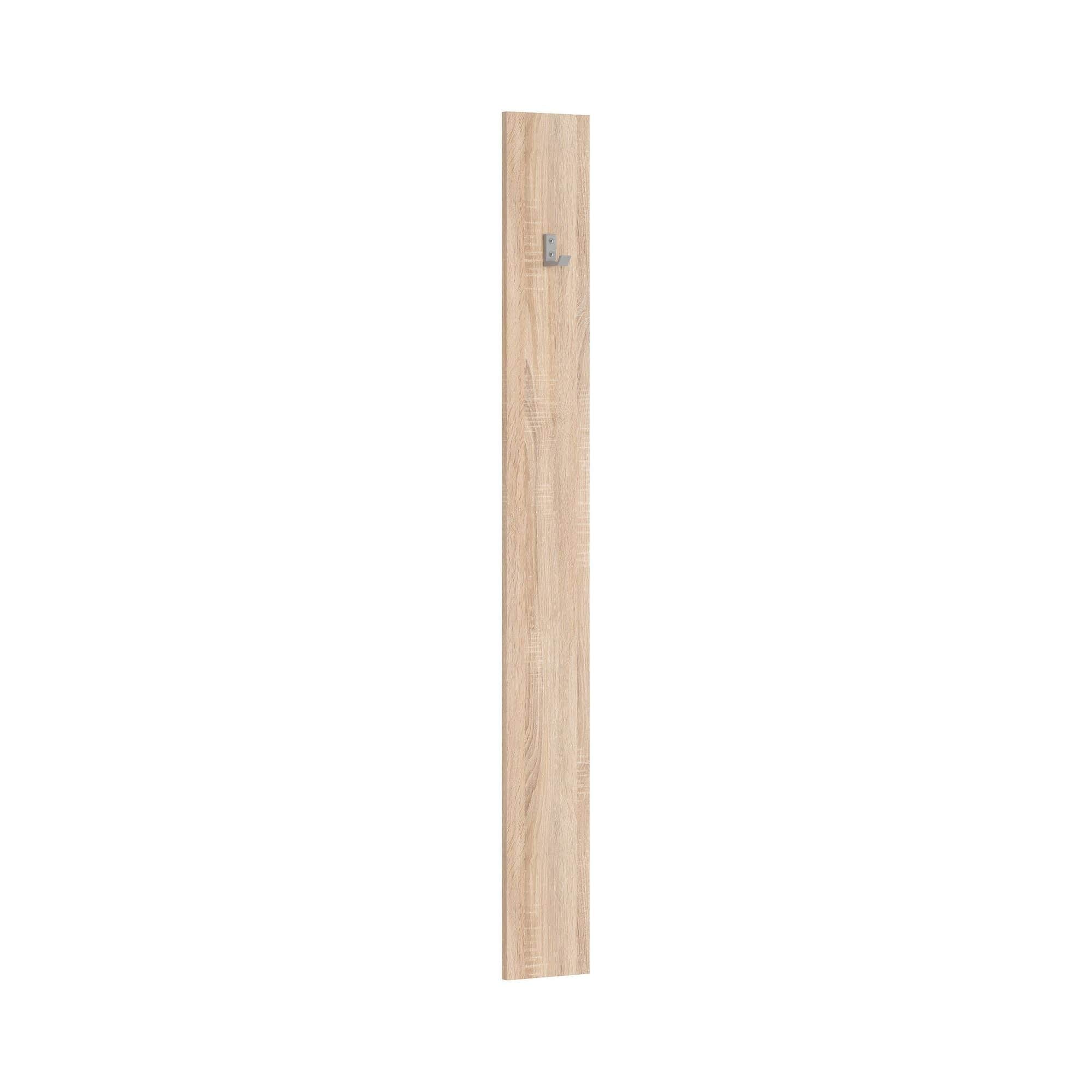 Cuier pentru hol NEPO PLUS, stejar sonoma, PAL laminat, 15x2x135 cm