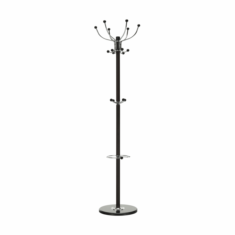 Cuier pom JIMY NEW, negru, metal/marmura, 37x175 cm