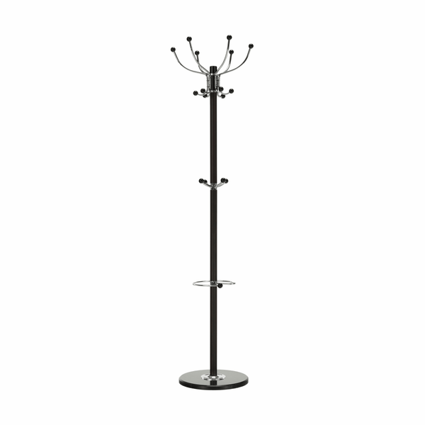 Cuier pom JIMY NEW, negru, metal/marmura, 37x175 cm