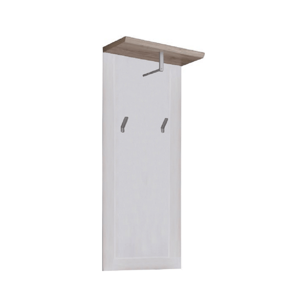 Cuier PROVENSAL, alb/stejar San Remo, PAL infoliat, 59x30x143 cm