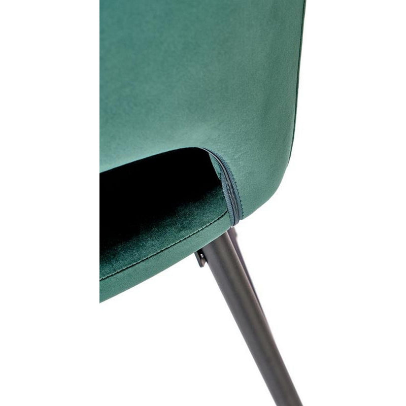 Scaun bar H107, verde inchis, 55x51x96x65 cm