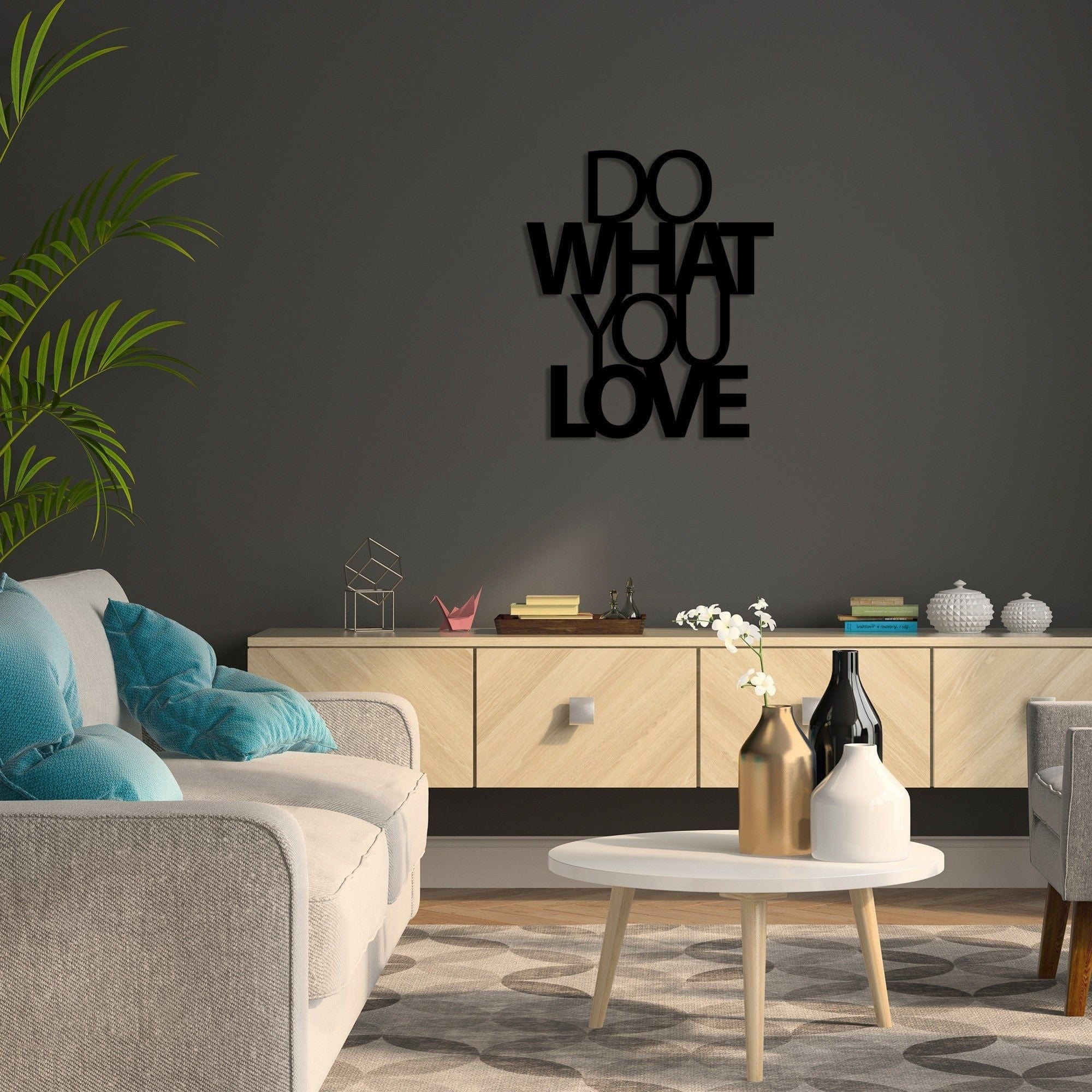 Decoratiune perete 891TNL1771, negru, metal, 47x55 cm