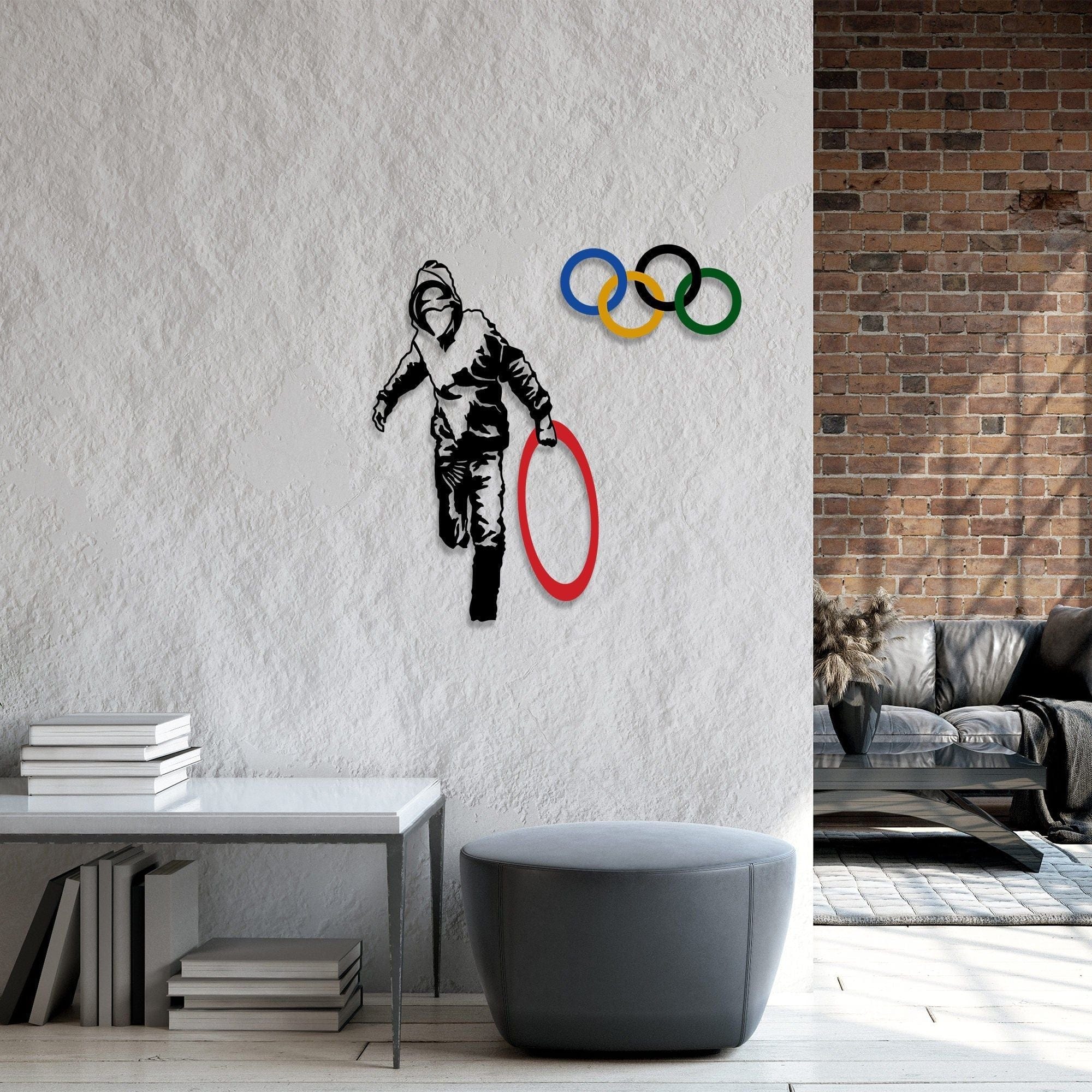 Decoratiune perete 891TNL2296, multicolor, metal, 62x61 cm