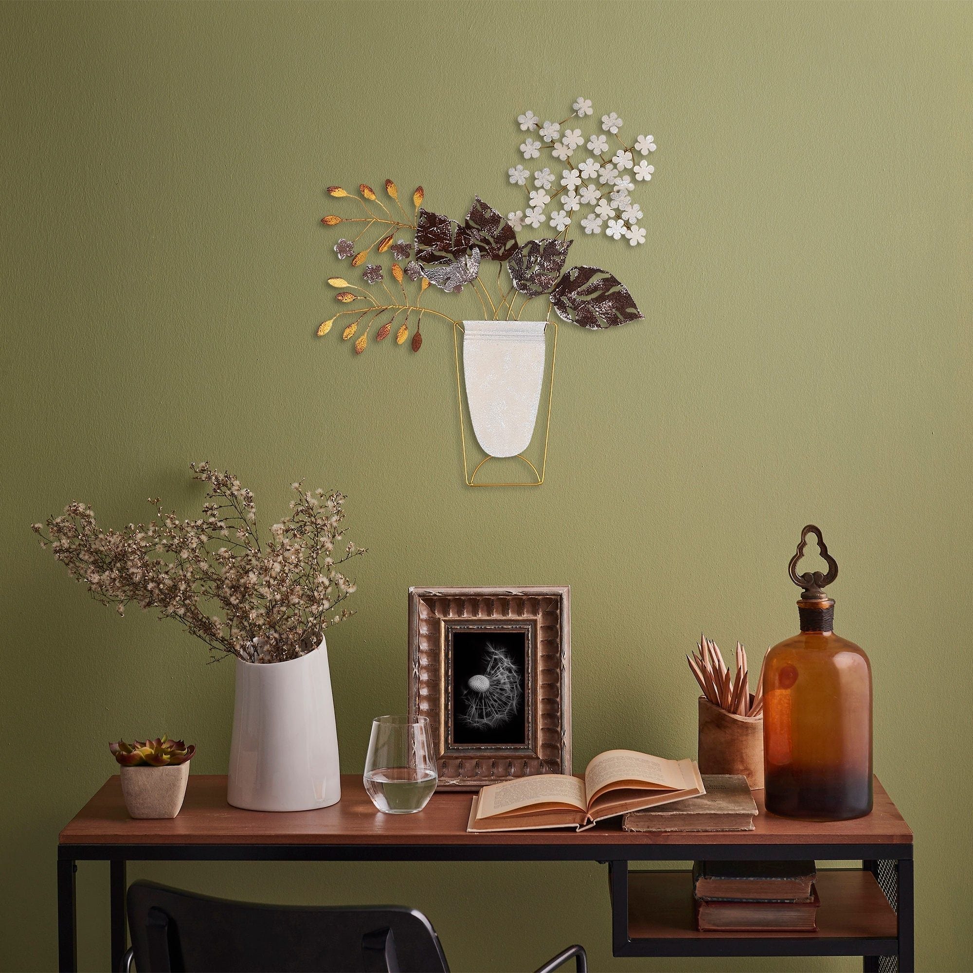 Decoratiune perete 891TNL2316, multicolor, metal, 47x55 cm