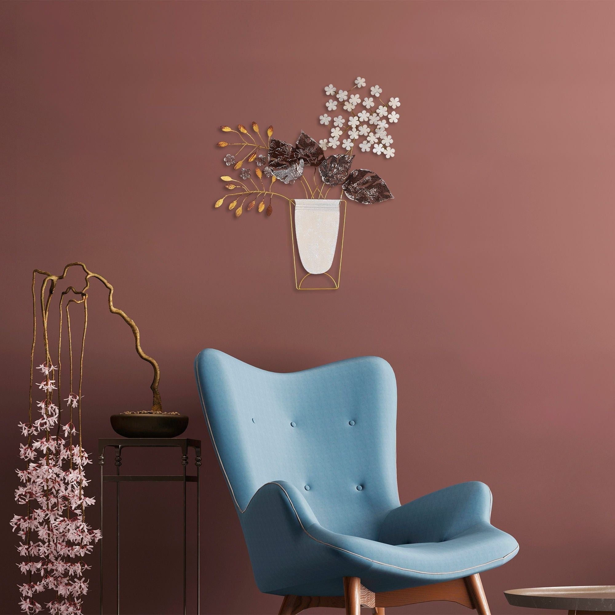 Decoratiune perete 891TNL2316, multicolor, metal, 47x55 cm