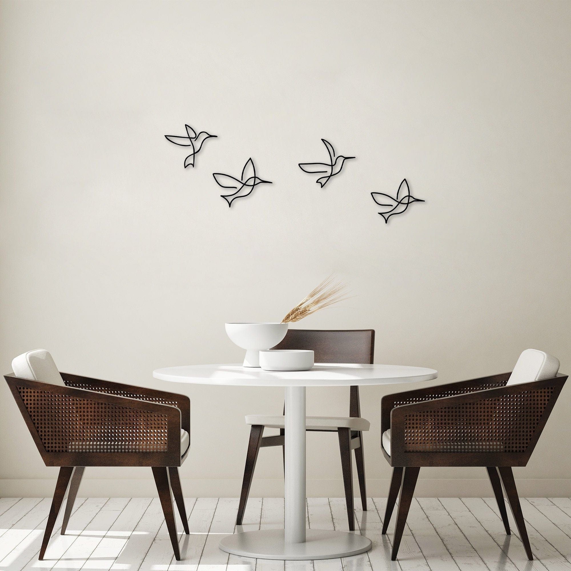 Decoratiune perete 899SKL2370, negru, metal
