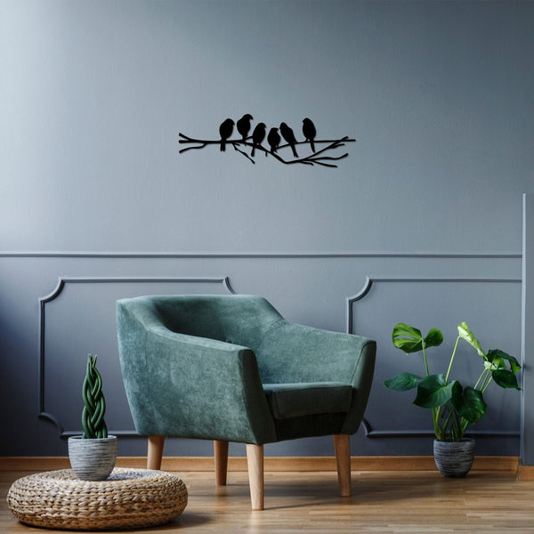 Decoratiune perete 899SKL2427, negru, metal, 70x21 cm