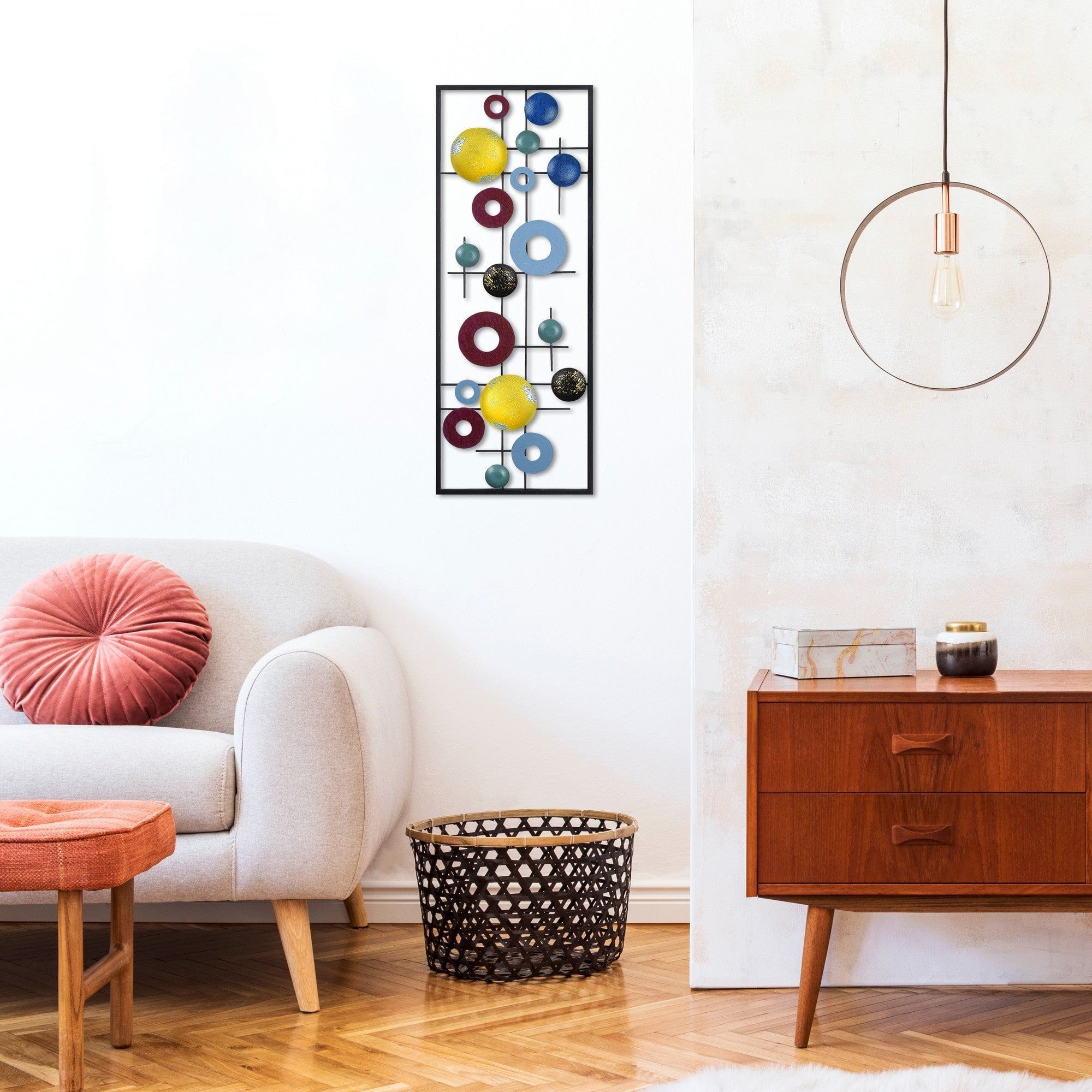 Decoratiune perete ART ANTIQUE, multicolor, metal, 25x5x74 cm