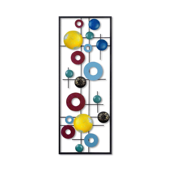 Decoratiune perete ART ANTIQUE, multicolor, metal, 25x5x74 cm