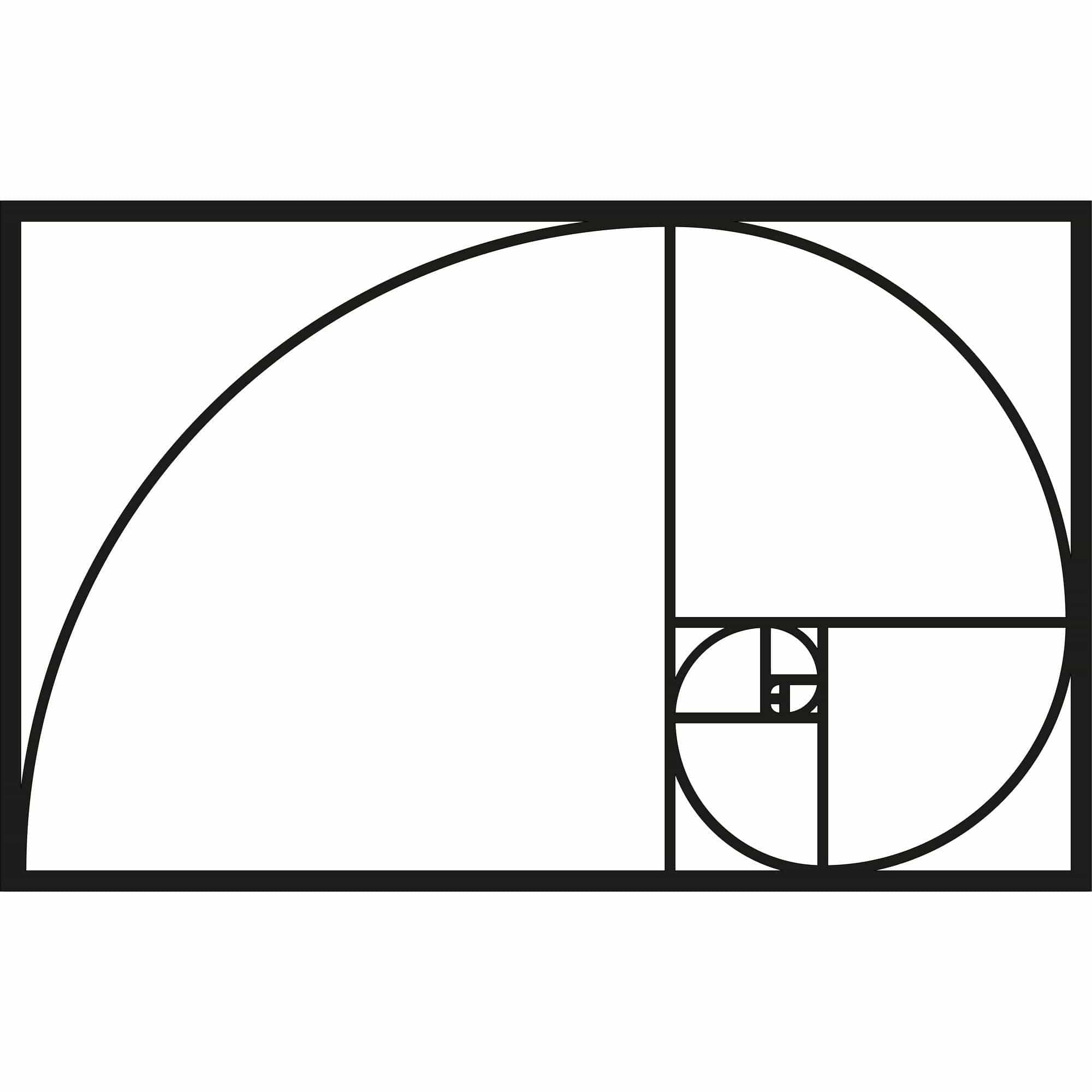 Decoratiune perete GOLDEN RATIO, negru, metal, 53x35 cm