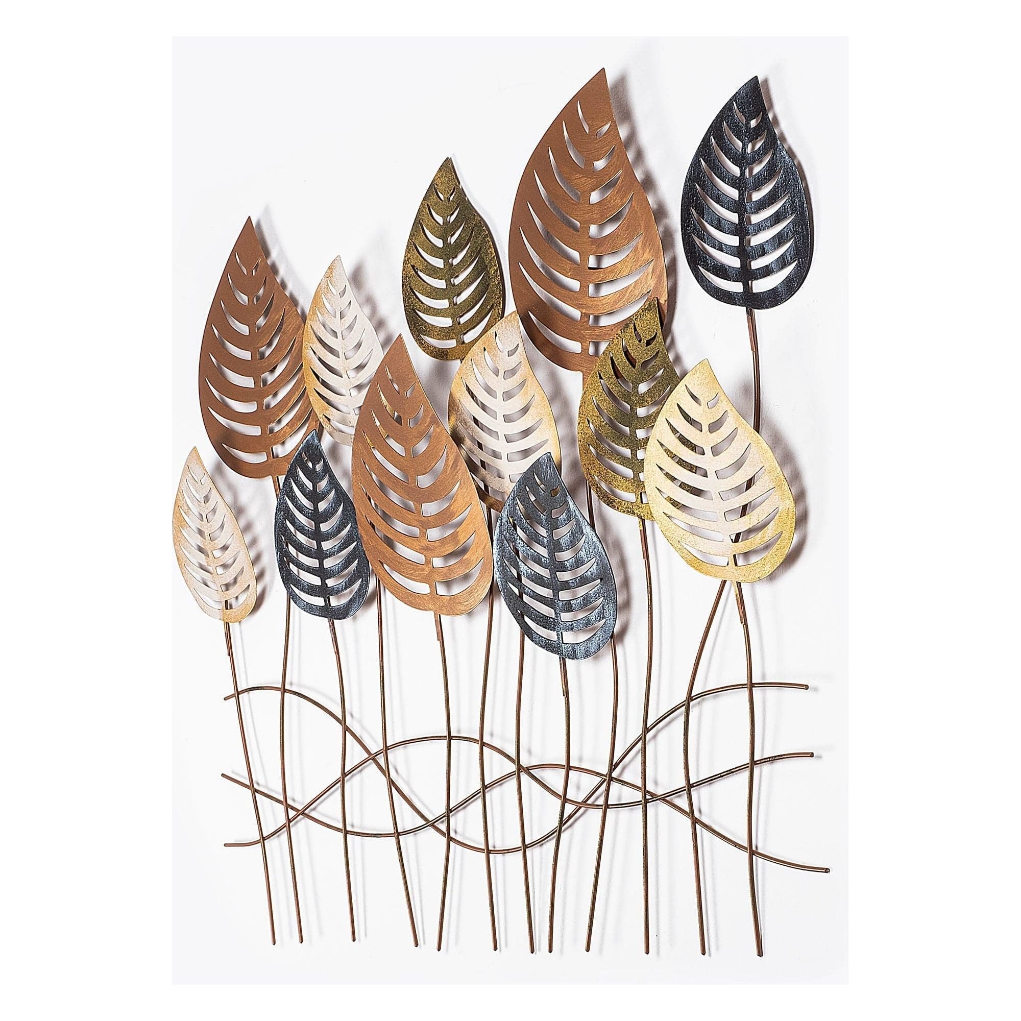 Decoratiune perete LILAC, multicolor, metal, 76x64 cm