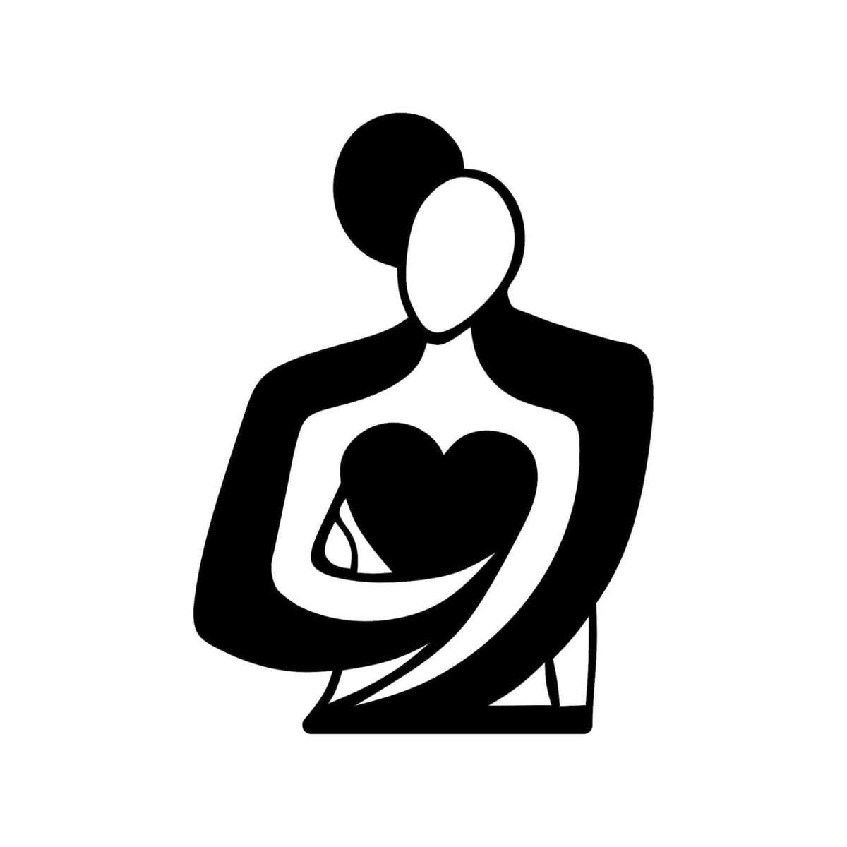 Decoratiune perete LOVE, negru, metal, 70x52 cm