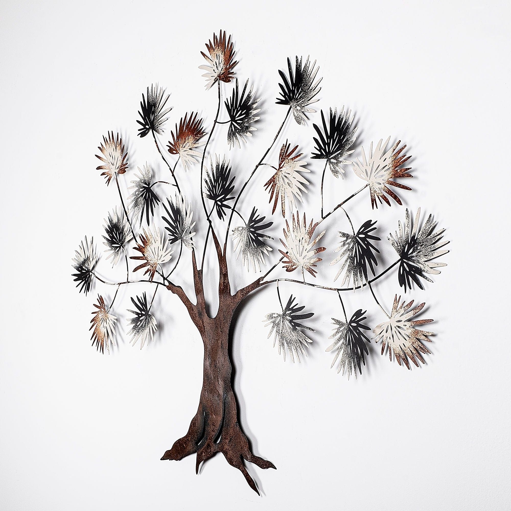Decoratiune perete MAPLE, multicolor, metal, 117x91 cm