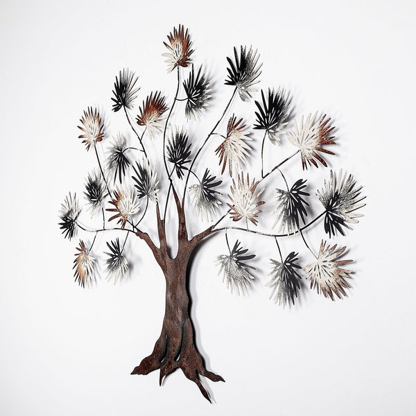 Decoratiune perete MAPLE, multicolor, metal, 117x91 cm