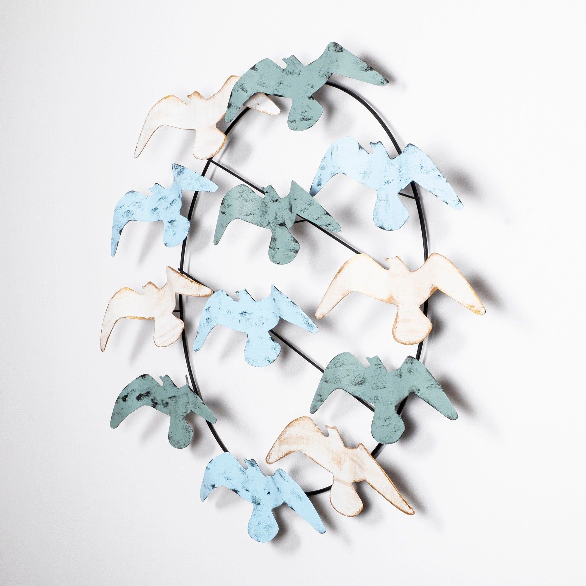 Decoratiune perete MARTI, multicolor, metal, 85x8x68 cm