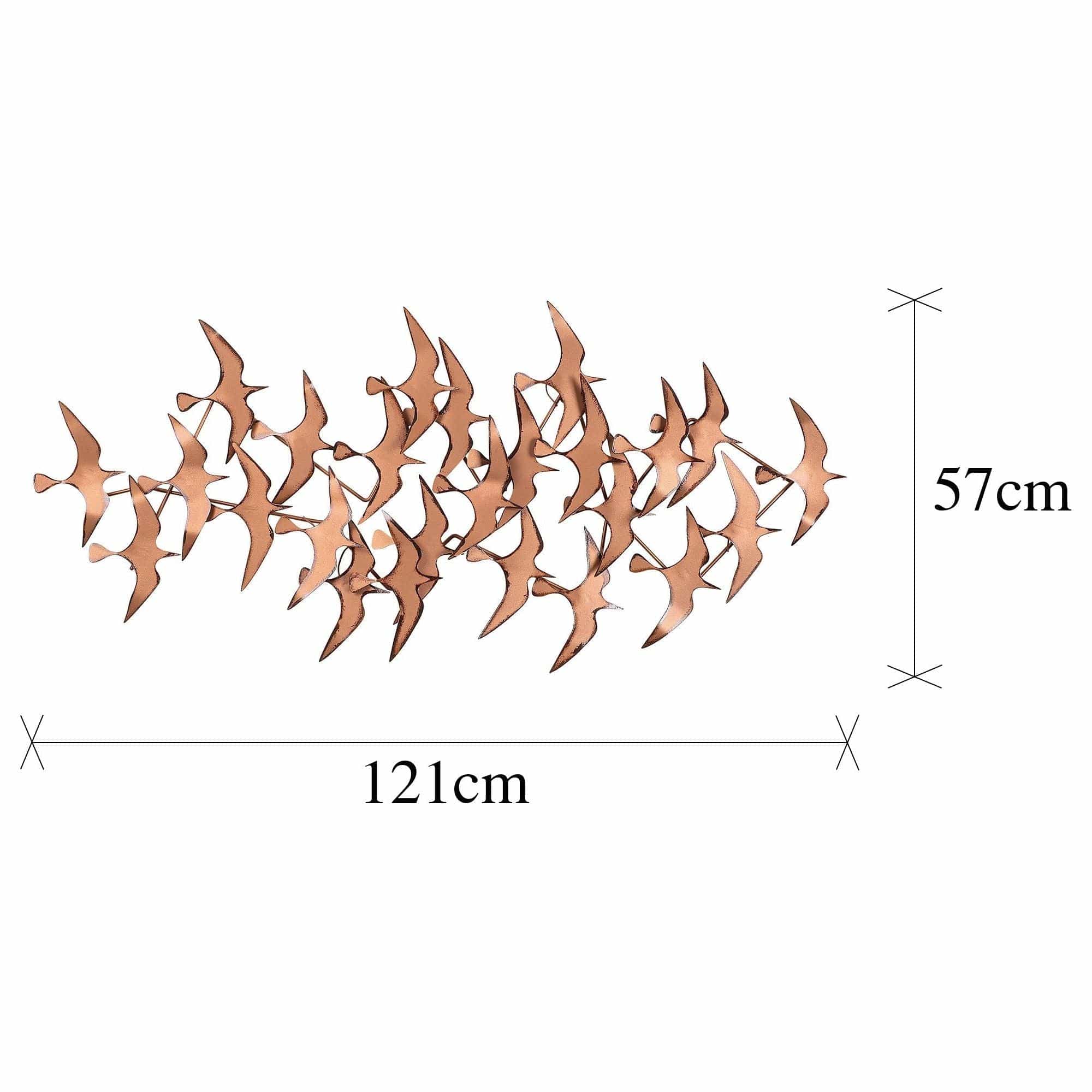 Decoratiune perete MARTILAR, cupru, metal, 121x5x57 cm