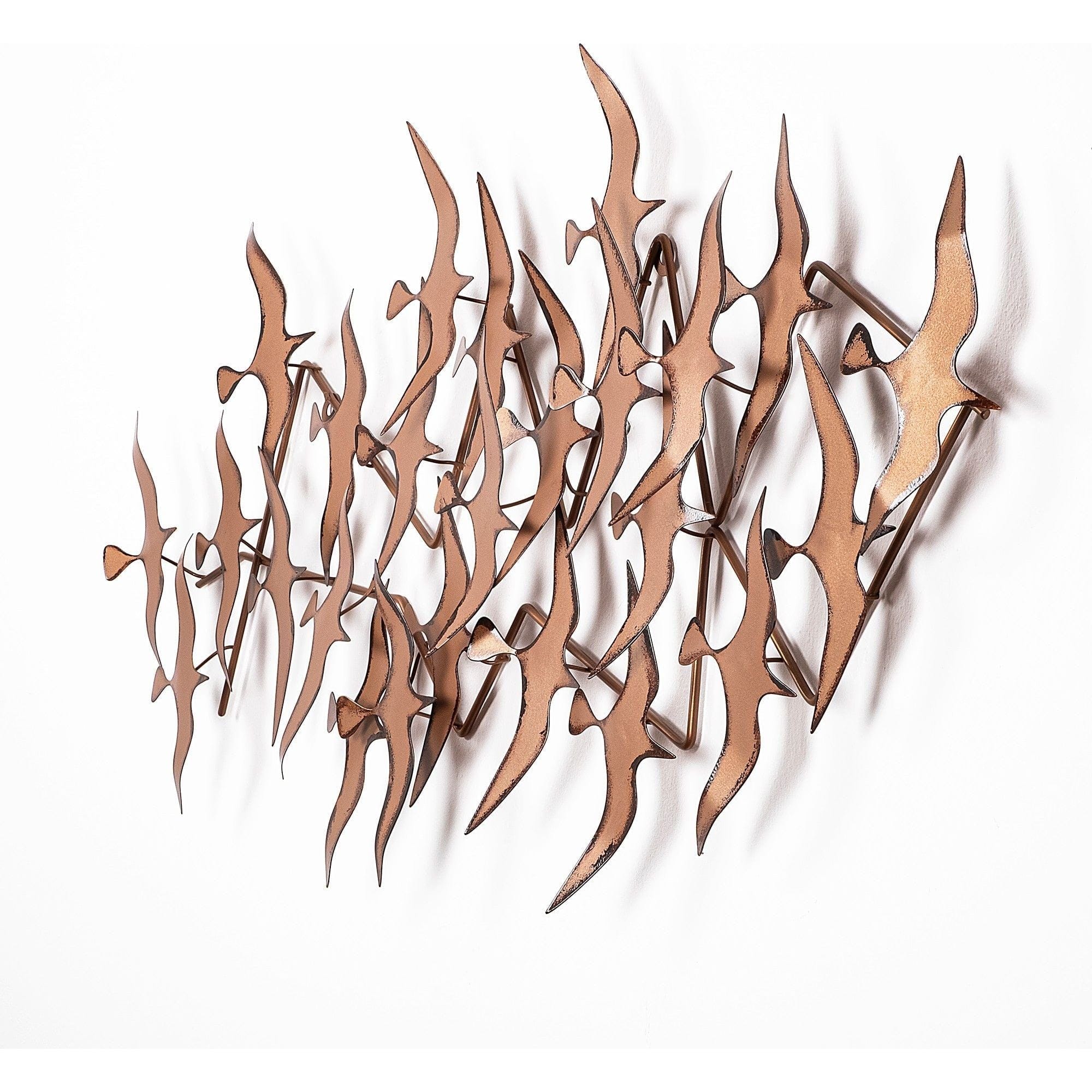 Decoratiune perete MARTILAR, cupru, metal, 121x5x57 cm