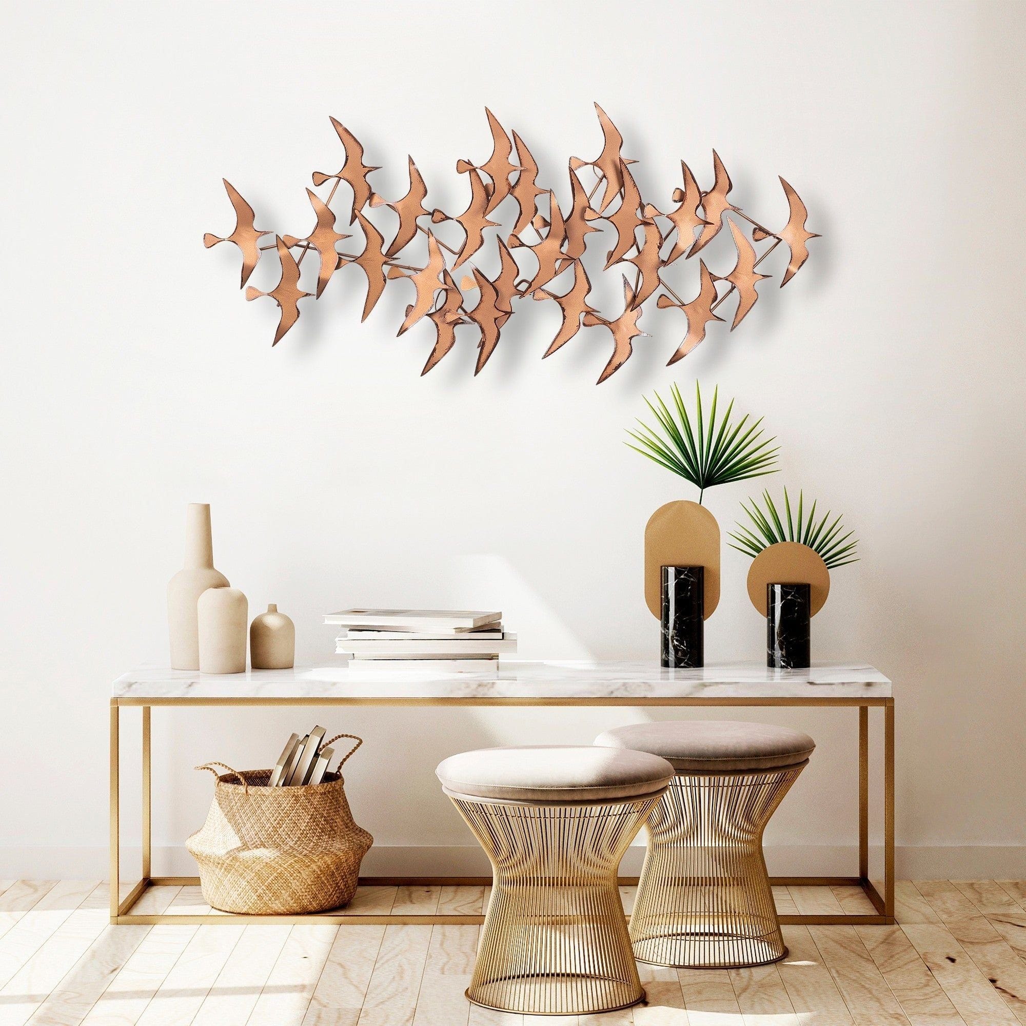 Decoratiune perete MARTILAR, cupru, metal, 121x5x57 cm