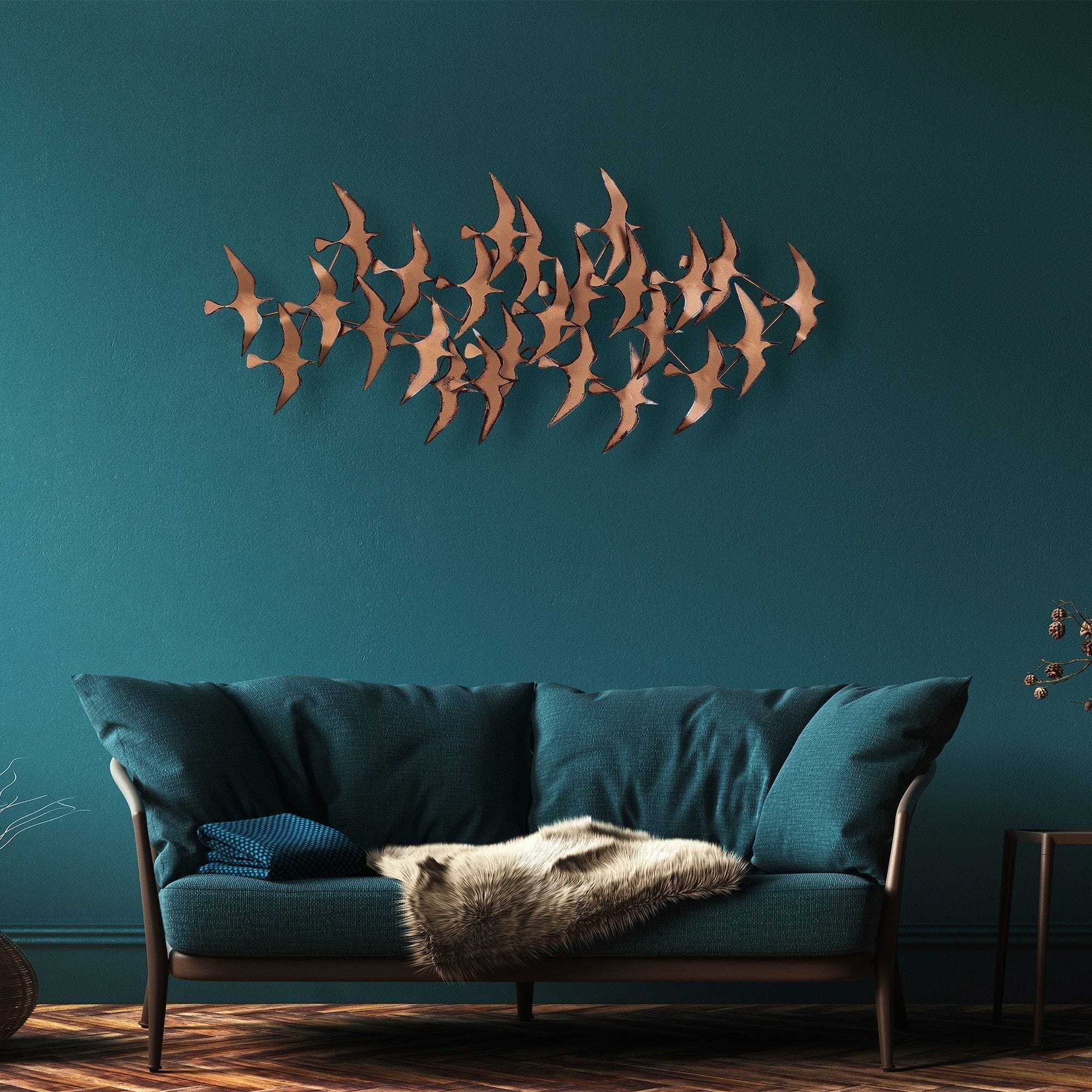 Decoratiune perete MARTILAR, cupru, metal, 121x5x57 cm
