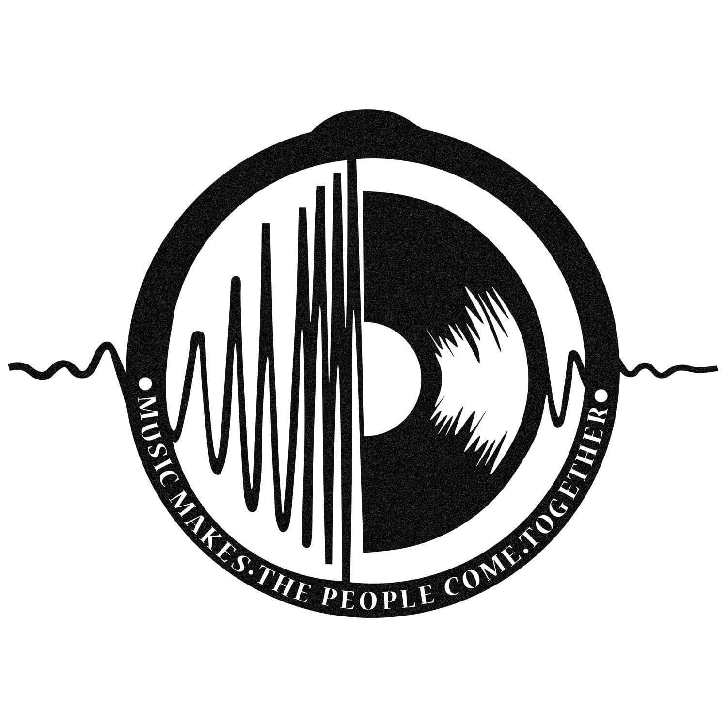 Decoratiune perete MY MUSIC V3, negru, metal, 60x43 cm