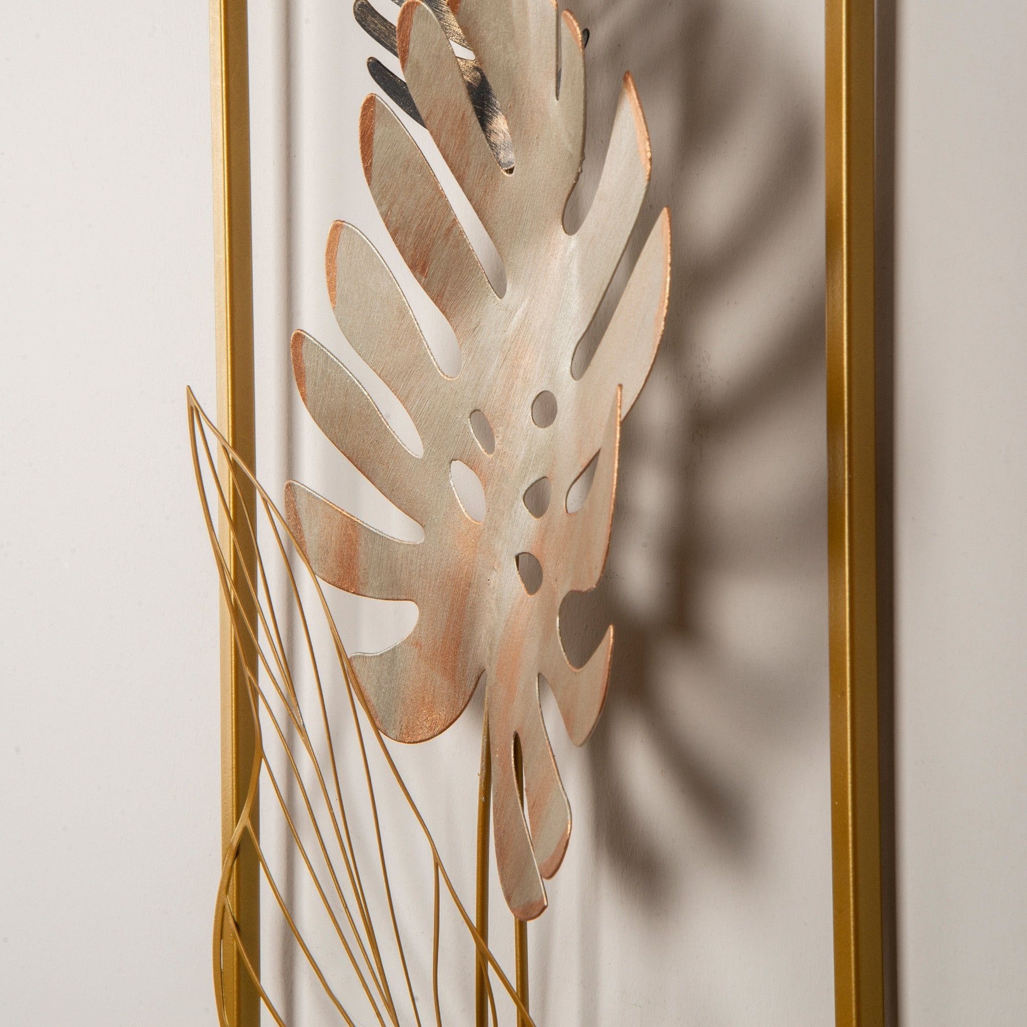 Decoratiune perete NAZO-CH126-2, auriu, metal, 32x5x90 cm