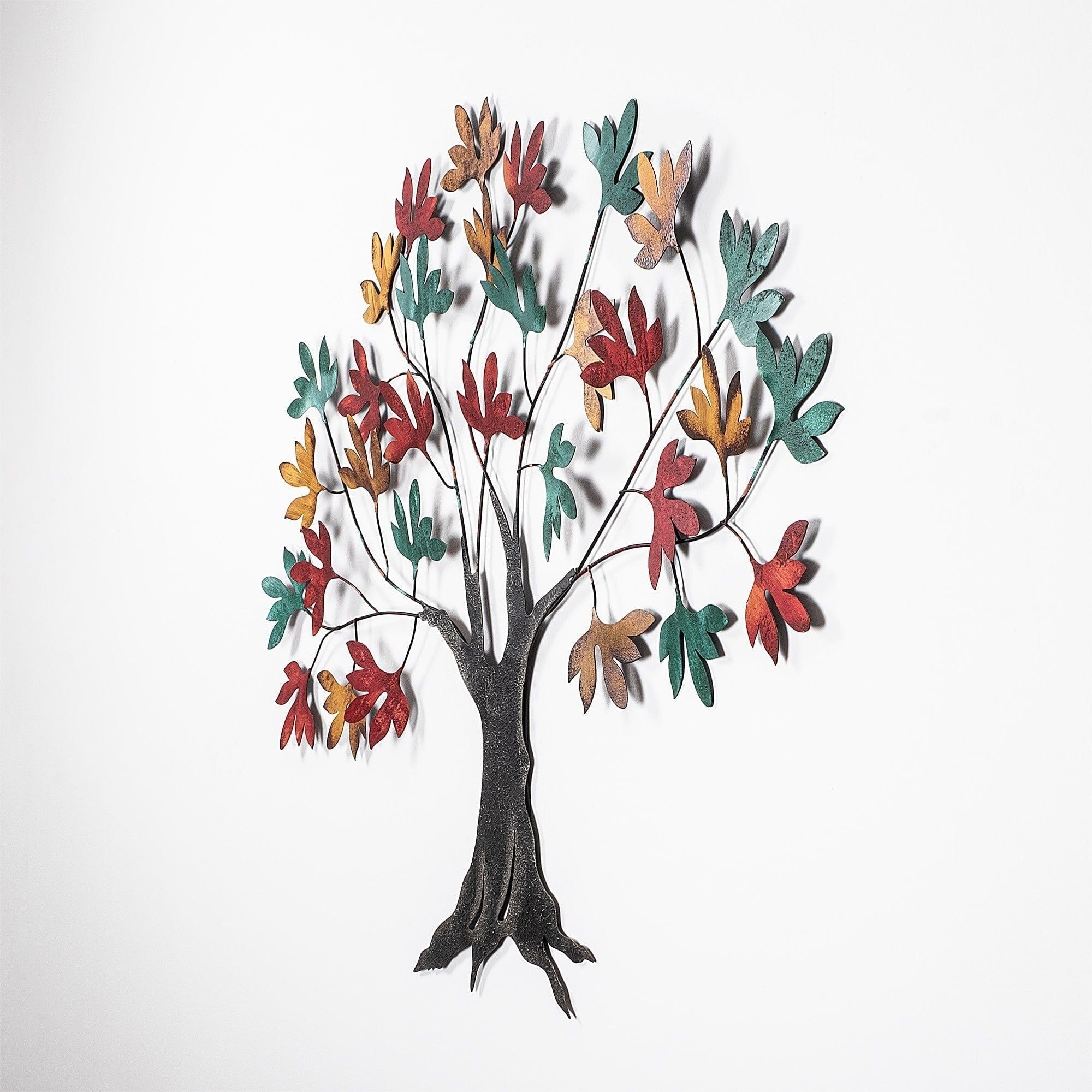 Decoratiune perete YGGDRASIL, multicolor, metal, 115x4x94 cm