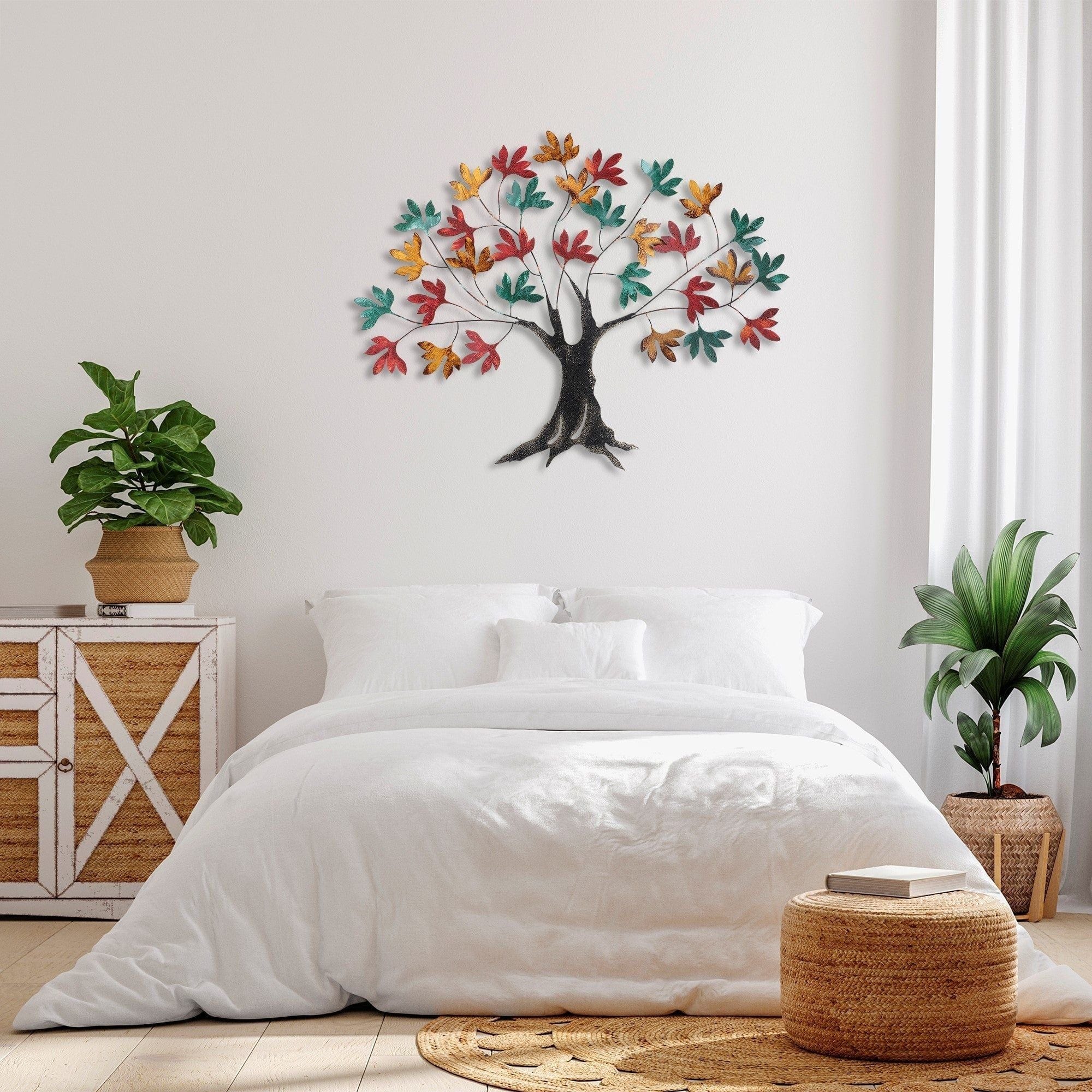 Decoratiune perete YGGDRASIL, multicolor, metal, 115x4x94 cm