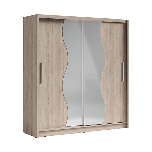 Dressing BIRGAMO TYP 1, stejar sonoma, DTD laminat, cu 2 usi, 205x63x215 cm