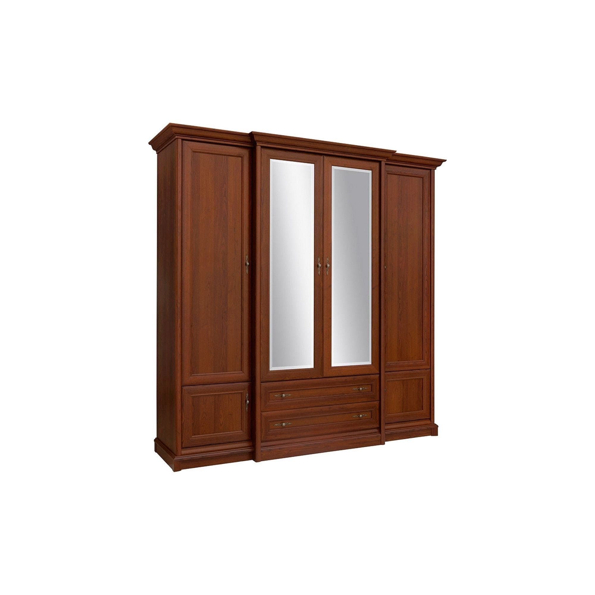 Dressing KENT, nuc, PAL, cu 6 usi si 2 sertare, 227x53x225 cm