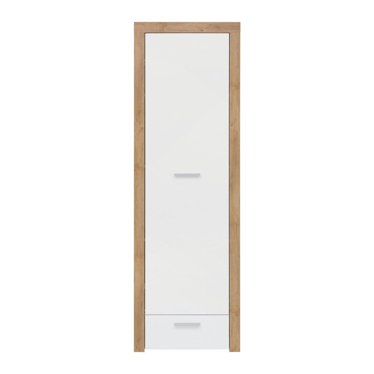 Dulap BALDER, alb/stejar sonoma, PAL, cu o usa, 62x39x192 cm