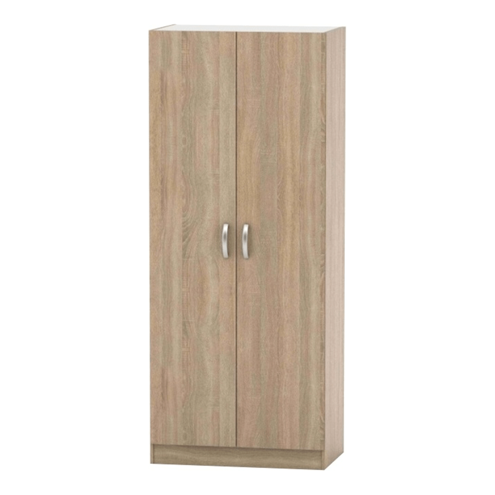 Dulap BETTY 2 BE02-003-00, stejar sonoma, DTD laminat, cu 2 usi, 90x57x220 cm