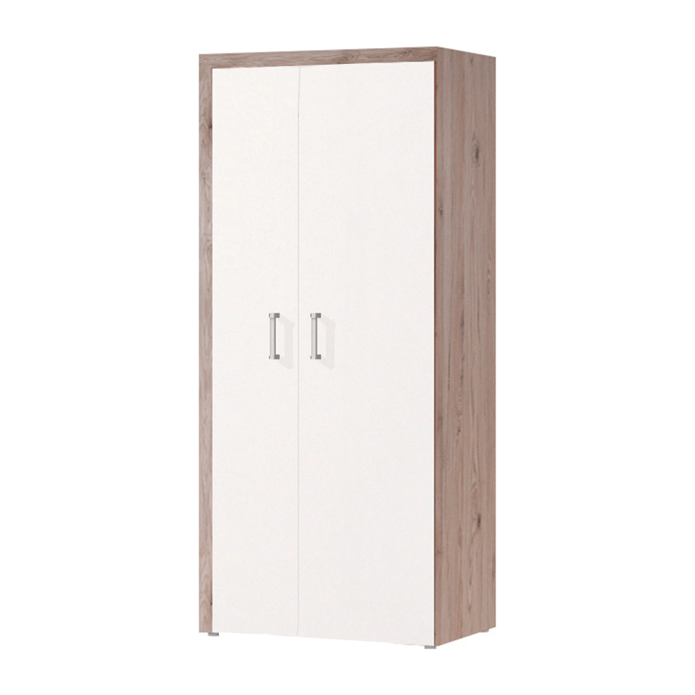 Dulap CHERIS 1, stejar San Marino, DTD laminat, cu 2 usi, 90x55x203 cm