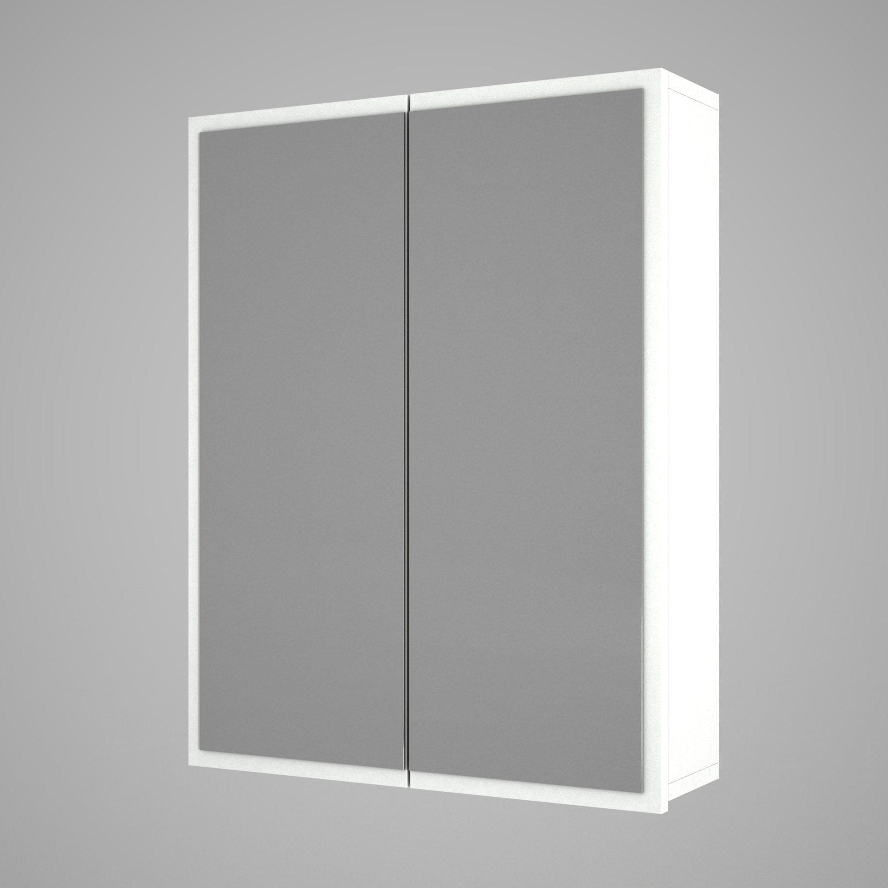 Dulap de baie KAYLA, alb, PAL melaminat, cu 2 usi, 60x17x78 cm