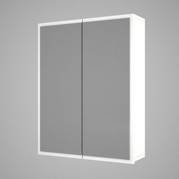 Dulap de baie KAYLA, alb, PAL melaminat, cu 2 usi, 60x17x78 cm