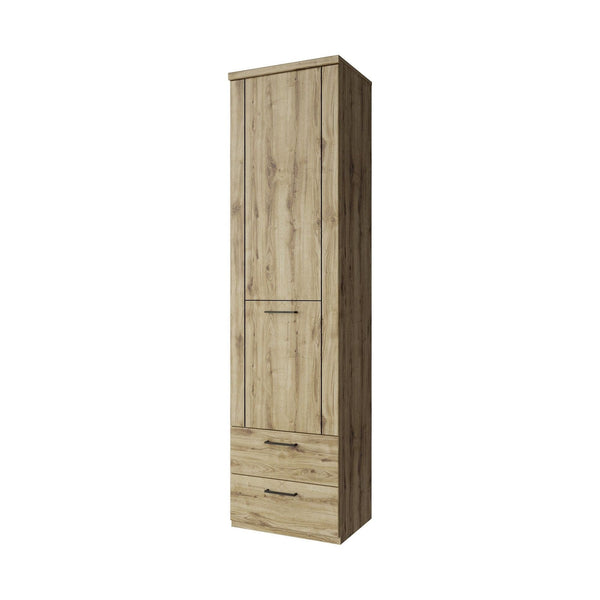 Dulap DOORSET, stejar navarra, PAL laminat, cu o usa, 55x41x210 cm