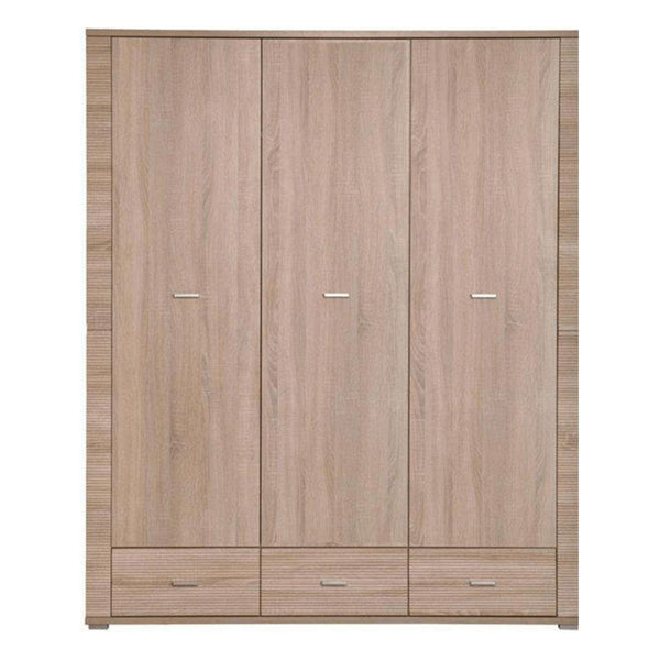 Dulap GRAND tip 1, stejar sonoma, PAL laminat, cu 3 usi si 3 sertare, 161x55x190 cm