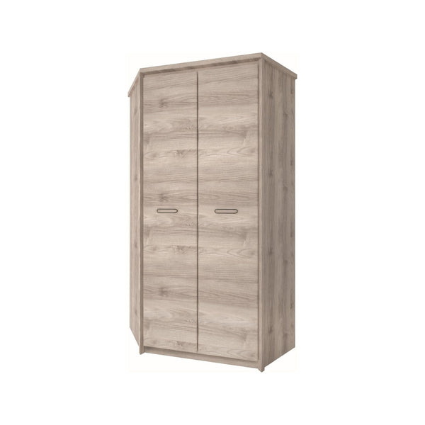 Dulap JAZZ, stejar, PAL laminat, cu 2 usi, 101x101x210 cm