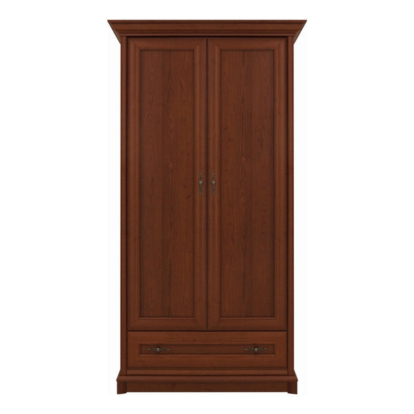 Dulap KENT, castan, PAL, cu 2 usi si un sertar, 110x66x205 cm
