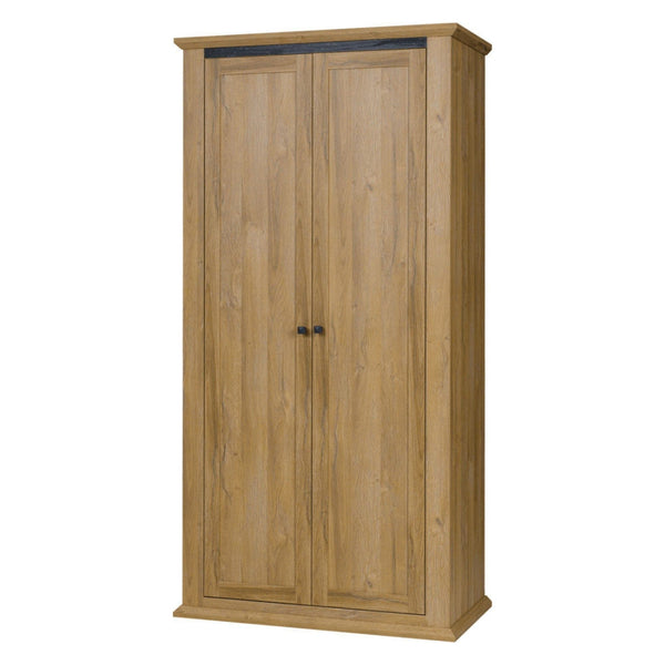 Dulap LEON MZ2, stejar, DTD laminat, cu 2 usi, 100x54x100 cm