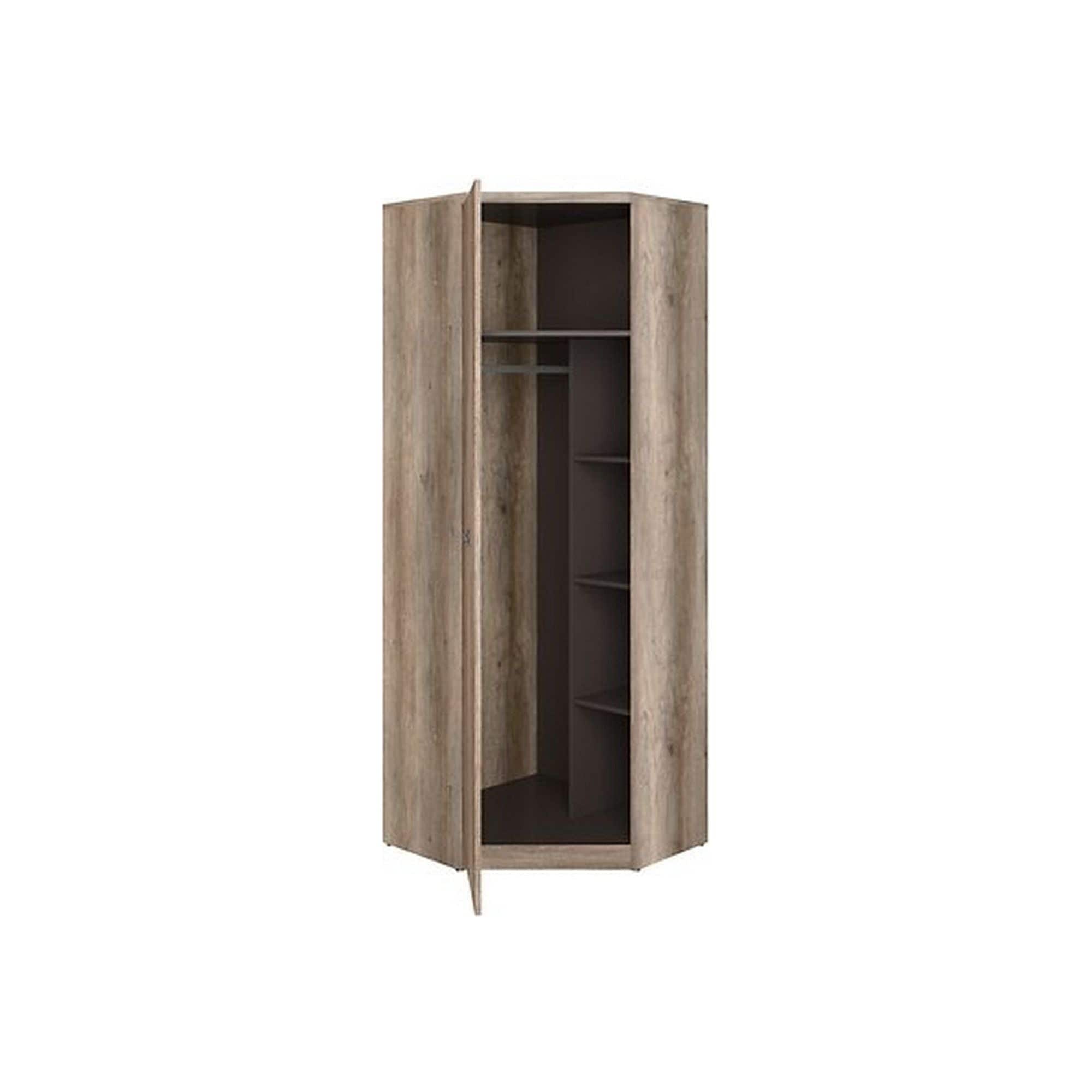 Dulap MALCOLM, stejar canyon, PAL, cu usa, 75x75x206 cm