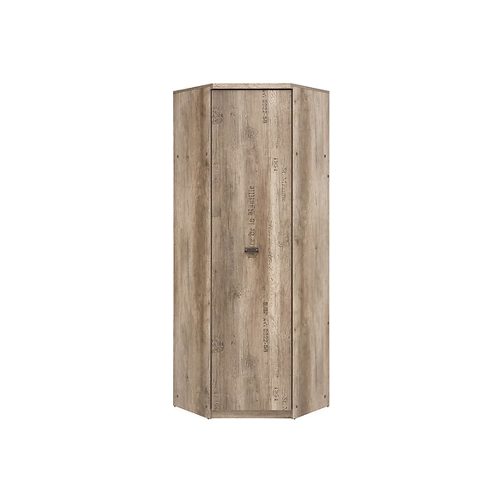 Dulap MALCOLM, stejar canyon, PAL, cu usa, 75x75x206 cm
